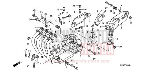 EXHAUST MUFFLER CB600F39 de 2009